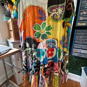 Jams World Multicolor Artistic Dress Vintage